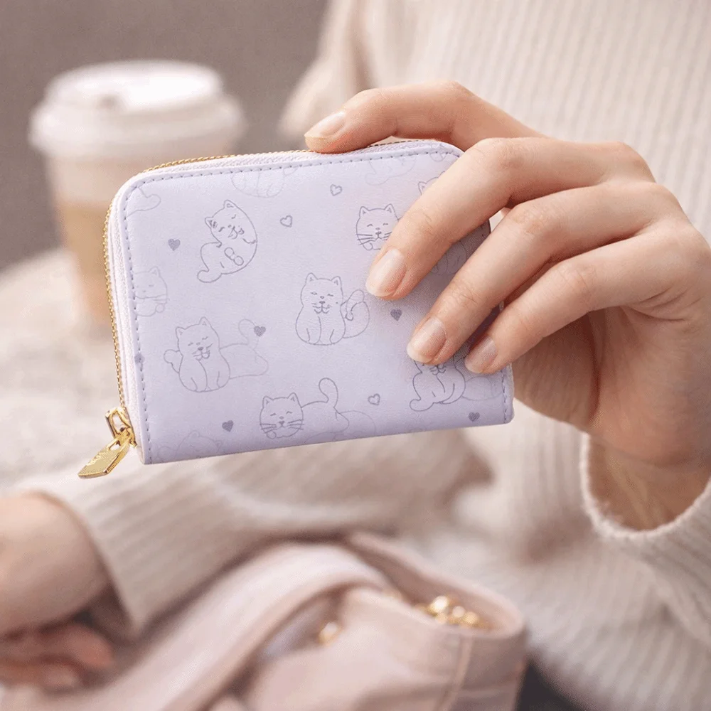 New Cute Cat Coin Purse PU Large Capacity ID Card Holder Zipper Closure Lightweight Cash Coin Bag Women Use
New Cute Cat Coin Purse PU Large Capacity ID Card Holder Zipper Closure Lightweight Cash Coin Bag Women Use