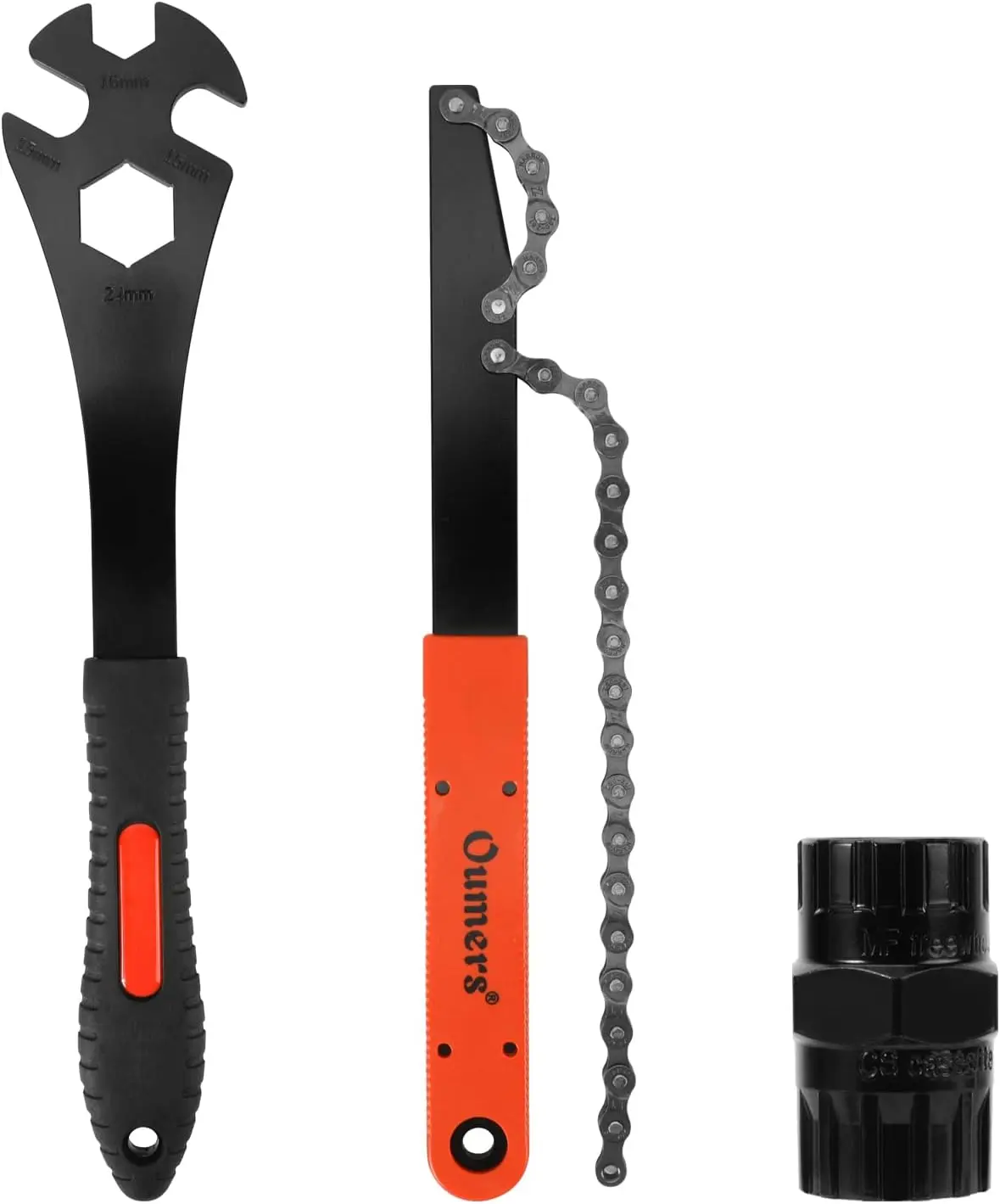 Bike Cassette Removal Tool, Chain Whip, Pedal Wrench, Freewheel Remover Set
Bike Cassette Removal Tool, Chain Whip, Pedal Wrench, Freewheel Remover Set