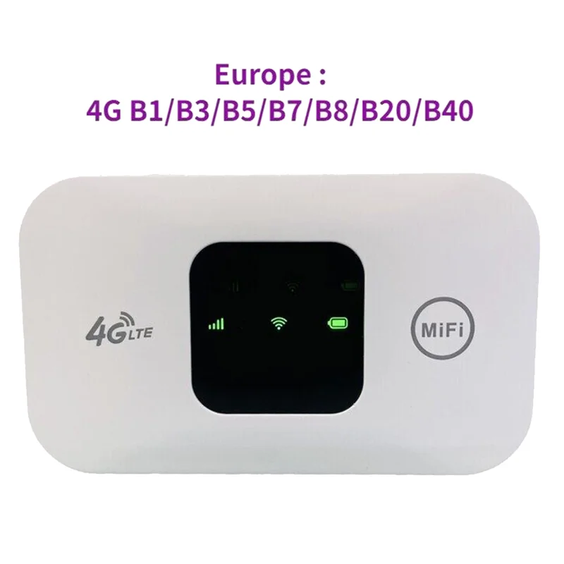 【Горячий торт】4G Wi-Fi-маршрутизатор Mifi 150 Мбит/с Wi-Fi-модем Белый Поддержка 10 пользователей со слотом для SIM-карты
【Горячий торт】4G Wi-Fi-маршрутизатор Mifi 150 Мбит/с Wi-Fi-модем Белый Поддержка 10 пользователей со слотом для SIM-карты