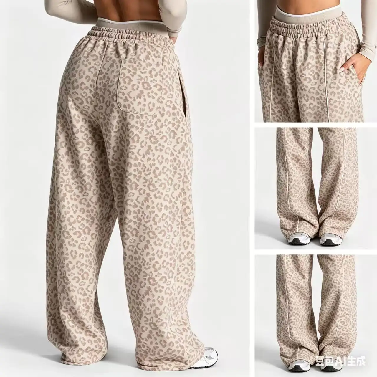 Women's European & American Style Loose Leopard Print Athletic Pants, Quick-Dry, Breathable, Comfortable Casual Yoga Trousers fo
Women's European & American Style Loose Leopard Print Athletic Pants, Quick-Dry, Breathable, Comfortable Casual Yoga Trousers fo