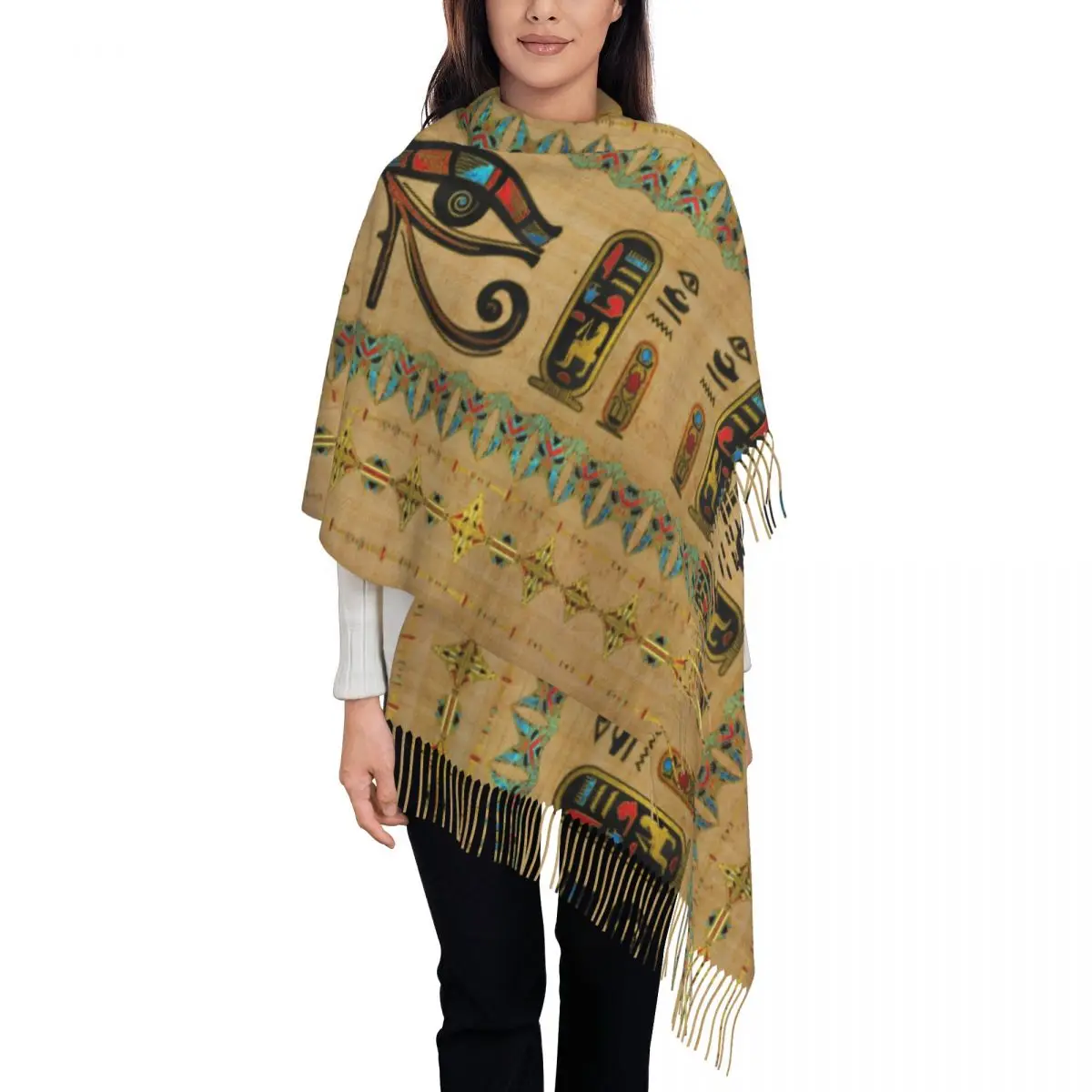 Custom Print Egyptian Eye Of Horus Scarf Women Men Winter Fall Warm Scarves Ancient Egypt Shawls Wraps
Custom Print Egyptian Eye Of Horus Scarf Women Men Winter Fall Warm Scarves Ancient Egypt Shawls Wraps