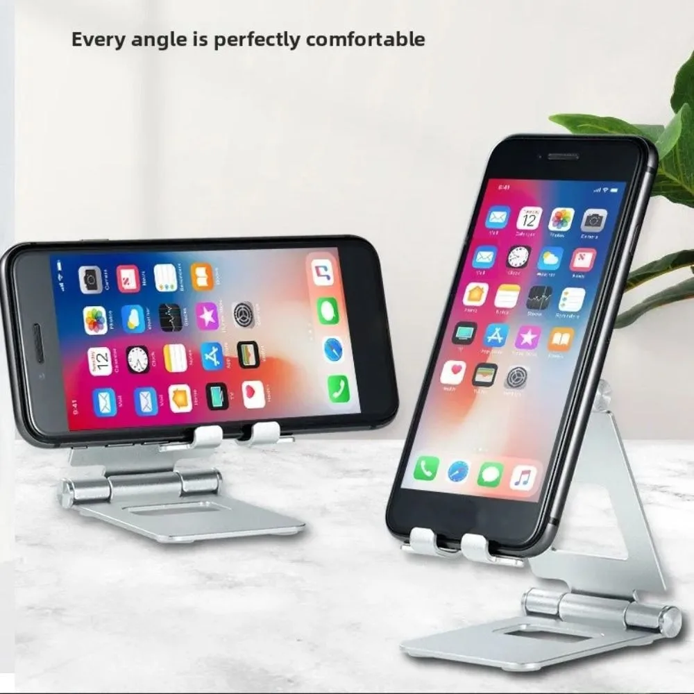 Portable Aluminum Alloy Mobile Phone Stand Silicone Folding Lazy Bracket Adjustable Folding Stand Desktop
Portable Aluminum Alloy Mobile Phone Stand Silicone Folding Lazy Bracket Adjustable Folding Stand Desktop
