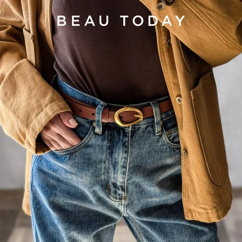 BEAUTODAY Belt Women Cow Leather Irregular Metal Buckle Retro Solid Color 2023 Ladies Jeans Dress Waistband Handmade 91040
BEAUTODAY Belt Women Cow Leather Irregular Metal Buckle Retro Solid Color 2023 Ladies Jeans Dress Waistband Handmade 91040