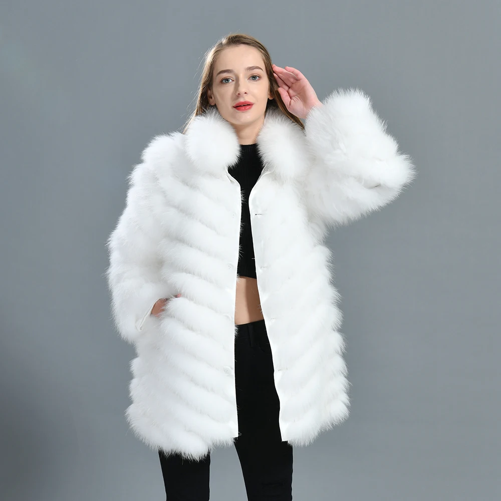 Jxwatcher Real Fur Coat for Women Autumn Winter Luxury Fox Fur Coat with 100% Real Silk Lining Double Side Reversible Wear Coats
Jxwatcher Real Fur Coat for Women Autumn Winter Luxury Fox Fur Coat with 100% Real Silk Lining Double Side Reversible Wear Coats