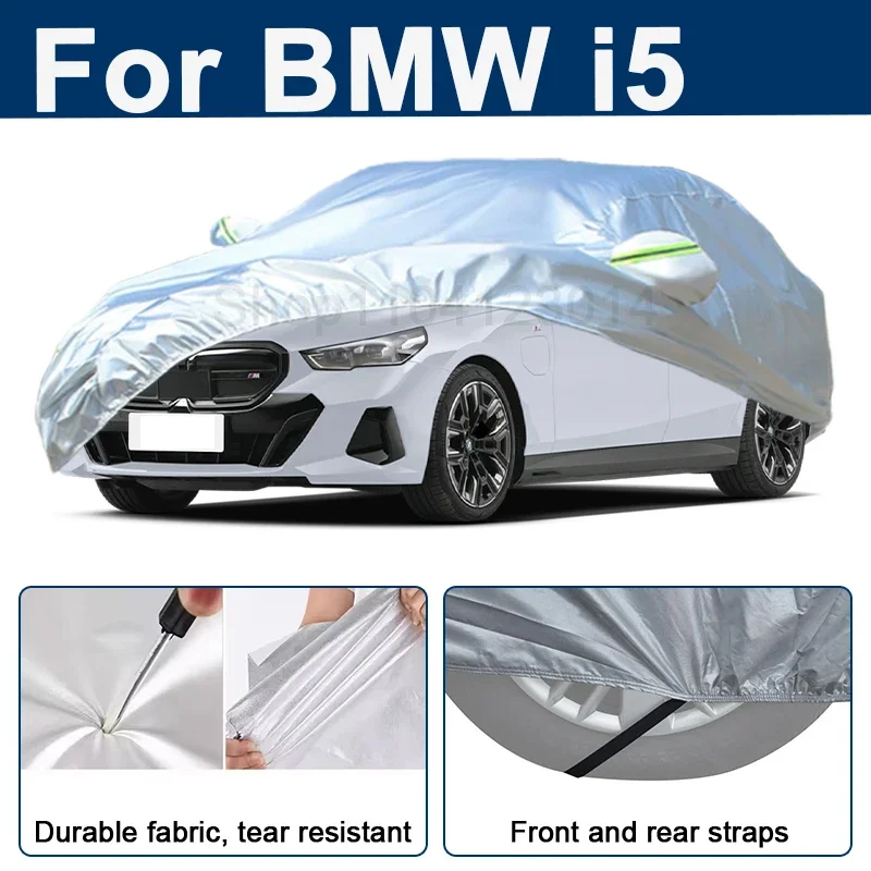 Outdoor Full Car Cover For BMW i5 with Reflective Strips Waterproof Snowproof Dustproof UV Protection Auto Exterior Accessory
Outdoor Full Car Cover For BMW i5 with Reflective Strips Waterproof Snowproof Dustproof UV Protection Auto Exterior Accessory