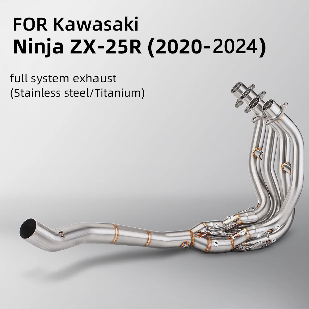 For Kawasaki ZX25RR ZX25R 2021-2024 Motorcycle Escape System Slip On Modify Front Link Pipe Stainless Titanium Alloy Head Tube
For Kawasaki ZX25RR ZX25R 2021-2024 Motorcycle Escape System Slip On Modify Front Link Pipe Stainless Titanium Alloy Head Tube