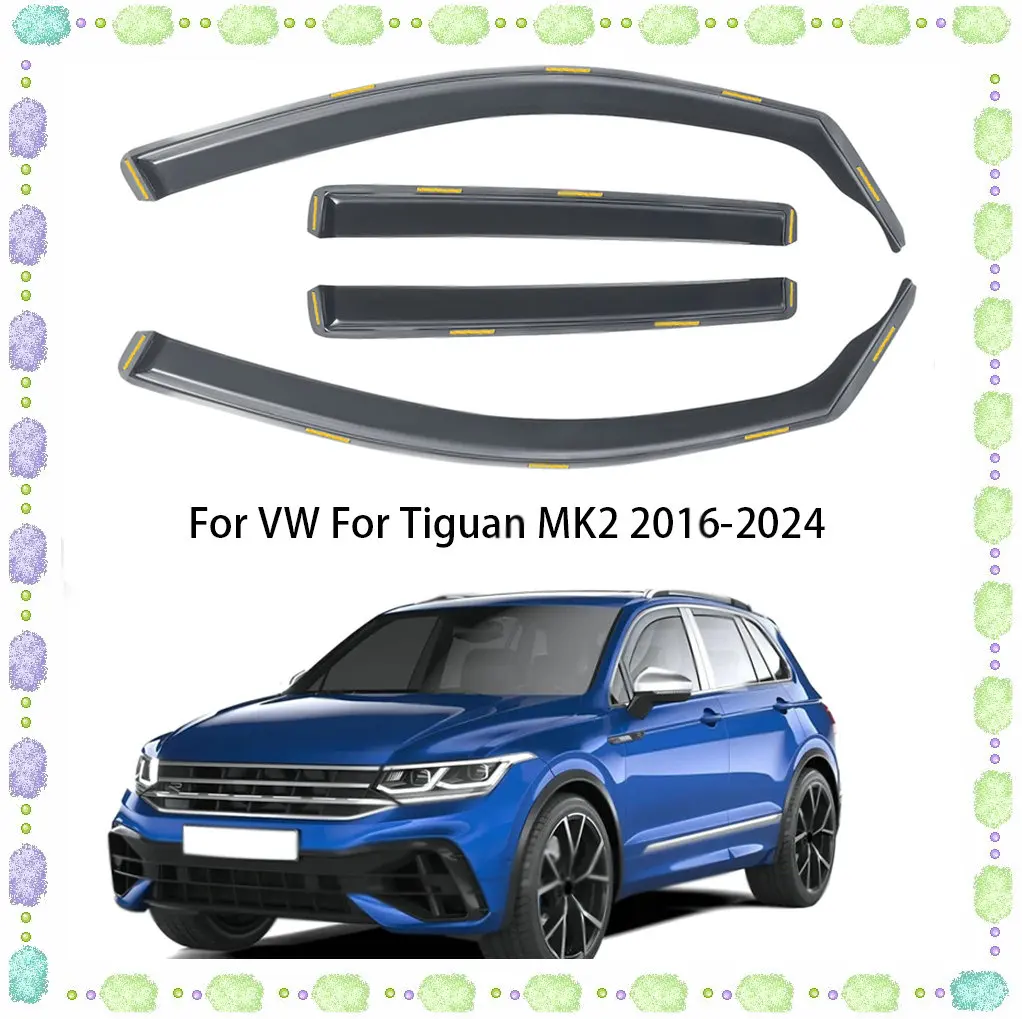 4pcs In-Channel Wind Deflectors Tinted For VW For Tiguan MK2 2016-2020-2024
4pcs In-Channel Wind Deflectors Tinted For VW For Tiguan MK2 2016-2020-2024