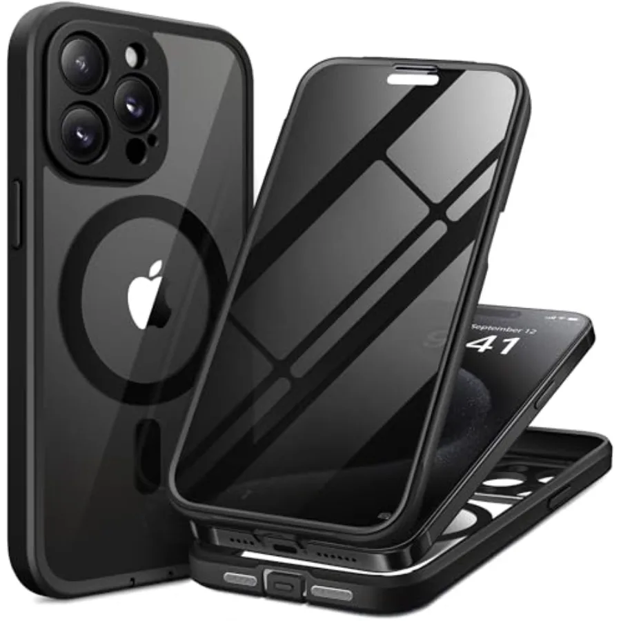 for iPhone 15 Pro Max Case, Compatible with MagSafe, Built-in Privacy Screen Protector and Camera Protection, Anti Spy Full Bod
for iPhone 15 Pro Max Case, Compatible with MagSafe, Built-in Privacy Screen Protector and Camera Protection, Anti Spy Full Bod