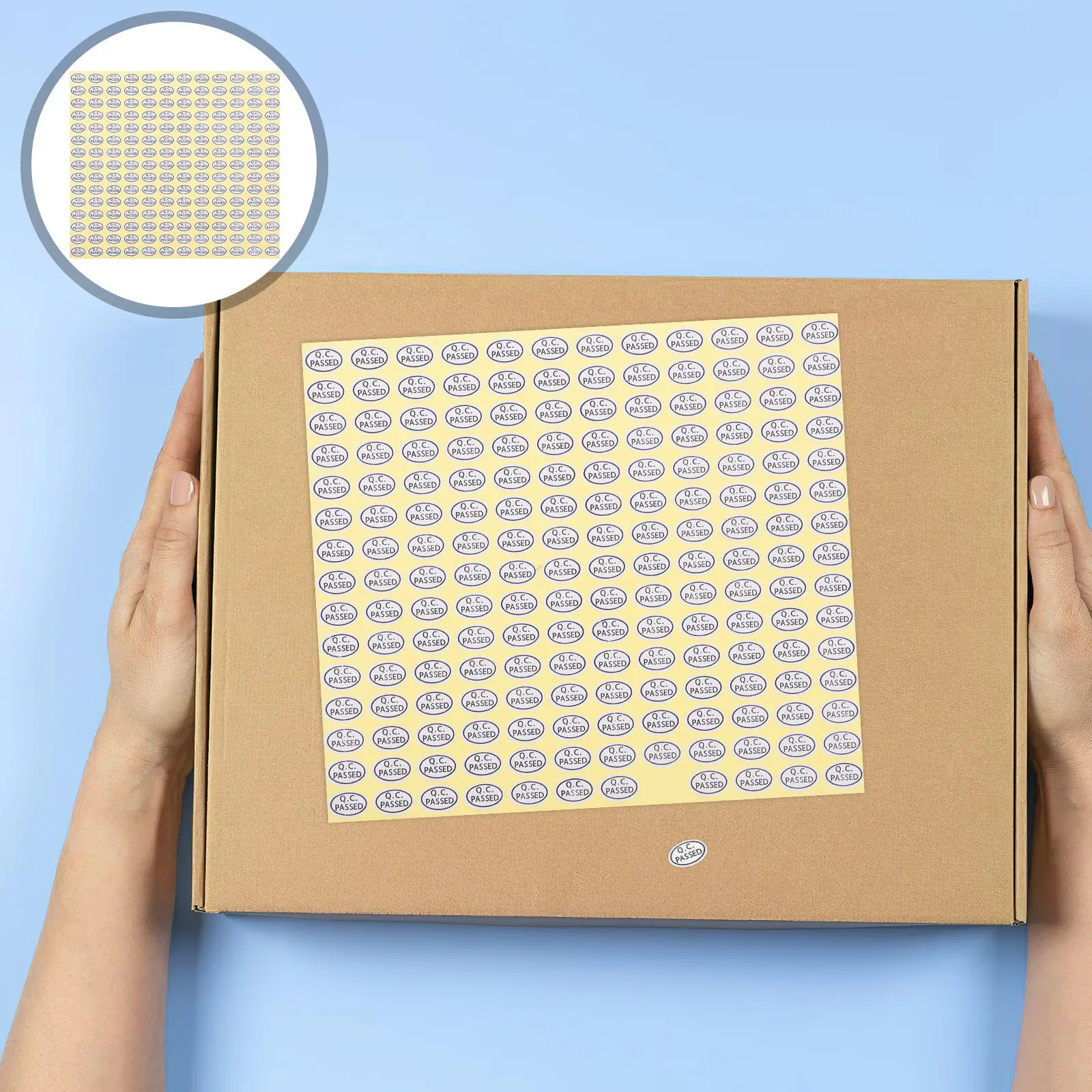6Bags Qc Passed Oval Self-Adhesive Labels Stickers for Warehouse Production Line Inspection Control Approval Marking on Boxes
6Bags Qc Passed Oval Self-Adhesive Labels Stickers for Warehouse Production Line Inspection Control Approval Marking on Boxes