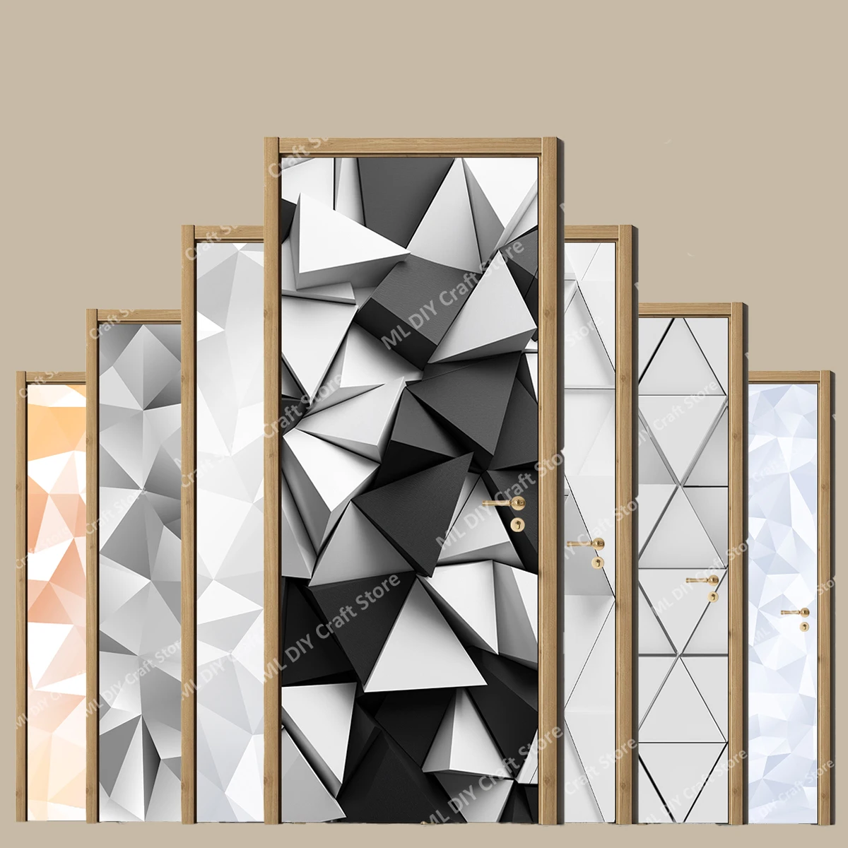 Modern Minimalist Geometric Pattern 3D Detachable Wallpaper Art Mural Door Library Modern Home Decoration Door Sticker
Modern Minimalist Geometric Pattern 3D Detachable Wallpaper Art Mural Door Library Modern Home Decoration Door Sticker