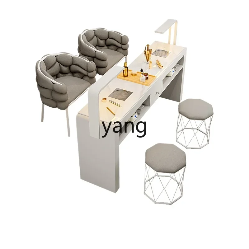 YJQ Multifunctional Nail Art Table and Chair Set Single Double Light Luxury Nail Art Table Cream Wind
YJQ Multifunctional Nail Art Table and Chair Set Single Double Light Luxury Nail Art Table Cream Wind