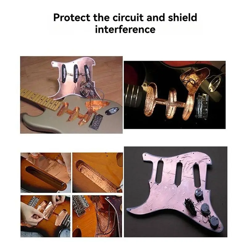 A89E-10M Guitar Copper Foil Tape Noise Reduction Tape Barrier Tape Conductive Adhesive For Electrical Repairs
A89E-10M Guitar Copper Foil Tape Noise Reduction Tape Barrier Tape Conductive Adhesive For Electrical Repairs