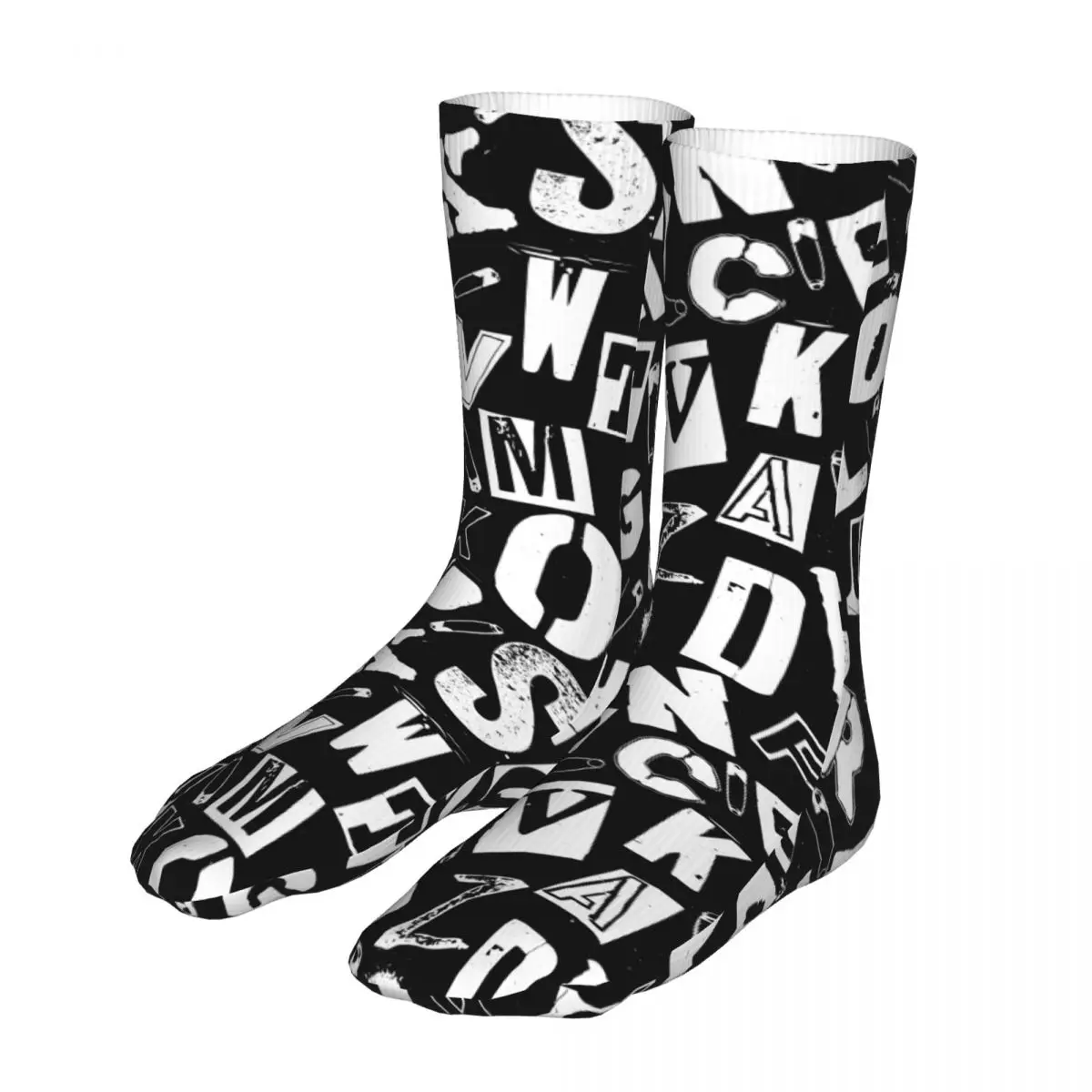 Punk Grunge Alphabet Pattern Socks Men's Women's Fashion Socks Novelty Spring Summer Autumn Winter Socks Gift
Punk Grunge Alphabet Pattern Socks Men's Women's Fashion Socks Novelty Spring Summer Autumn Winter Socks Gift