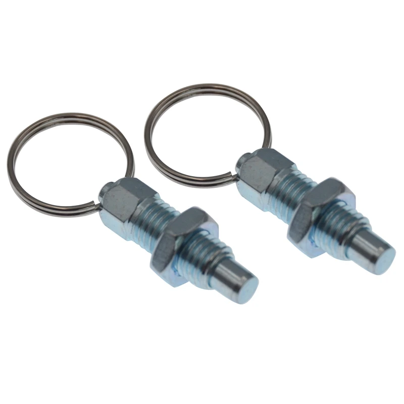 2PCS Carbon Steel Spring Indexing Plunger With Pull Ring M12 Flat M12X1.75X8mm
2PCS Carbon Steel Spring Indexing Plunger With Pull Ring M12 Flat M12X1.75X8mm