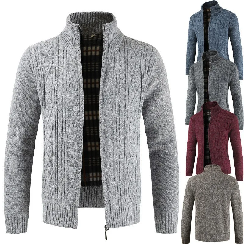 2023 Autumn and Winter New Men's Thickened Knitwear Stand Neck Thickened Sweater Cardigan Men's Coat Men's Popular Wholesale
2023 Autumn and Winter New Men's Thickened Knitwear Stand Neck Thickened Sweater Cardigan Men's Coat Men's Popular Wholesale