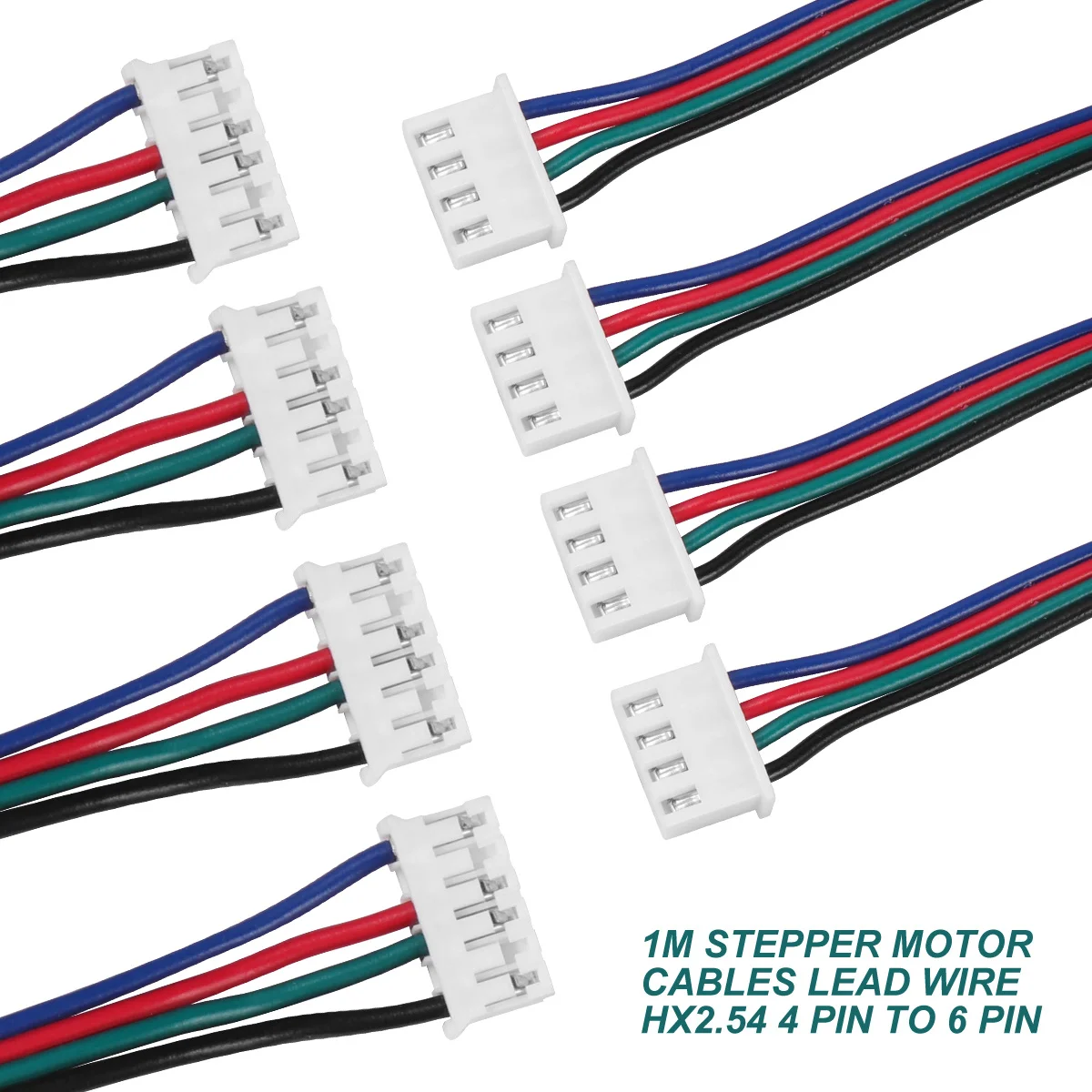 Кабель для шагового двигателя 1 м, 4 шт., для 3D-принтера, высокоточный, 4-контактный на 6-контактный разъем, совместимый с платой Ramps
Кабель для шагового двигателя 1 м, 4 шт., для 3D-принтера, высокоточный, 4-контактный на 6-контактный разъем, совместимый с платой Ramps