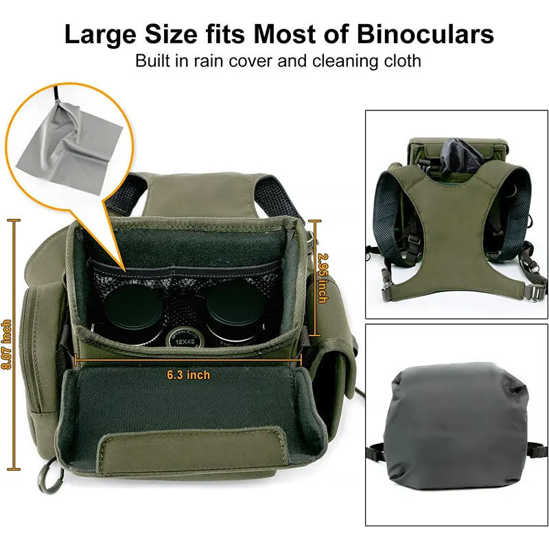 Tactical Binocular Harness Chest Pack Waterproof Portable Hunting Telescope Chest Bag Pouch for CS Shooting Birdwatching Hiking
Tactical Binocular Harness Chest Pack Waterproof Portable Hunting Telescope Chest Bag Pouch for CS Shooting Birdwatching Hiking