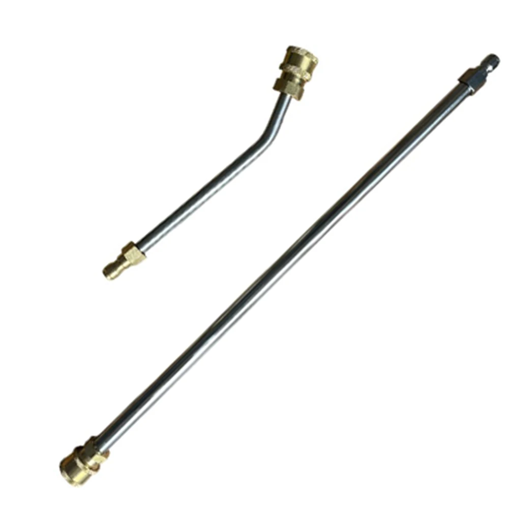2PCS High-pressure Cleaning Machine Extension Rod With 1/4 In Connector 38cm+30 ° Bending Rod For Car Washing Watering Cleaning
2PCS High-pressure Cleaning Machine Extension Rod With 1/4 In Connector 38cm+30 ° Bending Rod For Car Washing Watering Cleaning