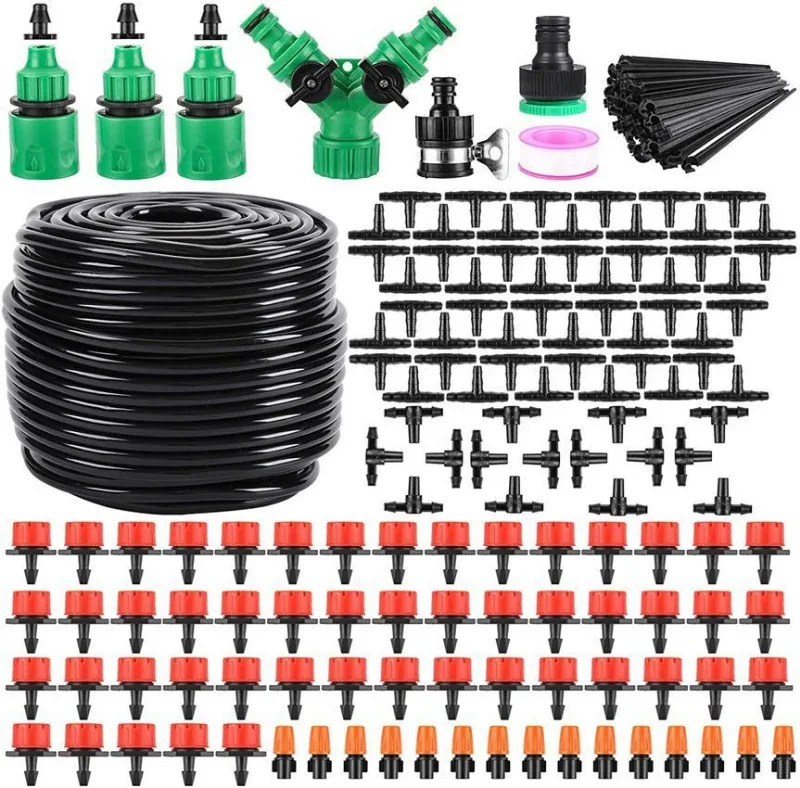 Hot Sale 164ft Adjustable Dripper, DIY Automatic Plant Waterer, Intelligent Drip Irrigation System for Garden Flower Watering
Hot Sale 164ft Adjustable Dripper, DIY Automatic Plant Waterer, Intelligent Drip Irrigation System for Garden Flower Watering