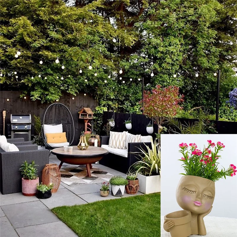 2025+ горшок для цветов с двойными цветочными горшками для комнатных и уличных растений, горшок для растений из смолы с дренажным отверстием, милый горшок для растений с лицом леди
2025+ горшок для цветов с двойными цветочными горшками для комнатных и уличных растений, горшок для растений из смолы с дренажным отверстием, милый горшок для растений с лицом леди