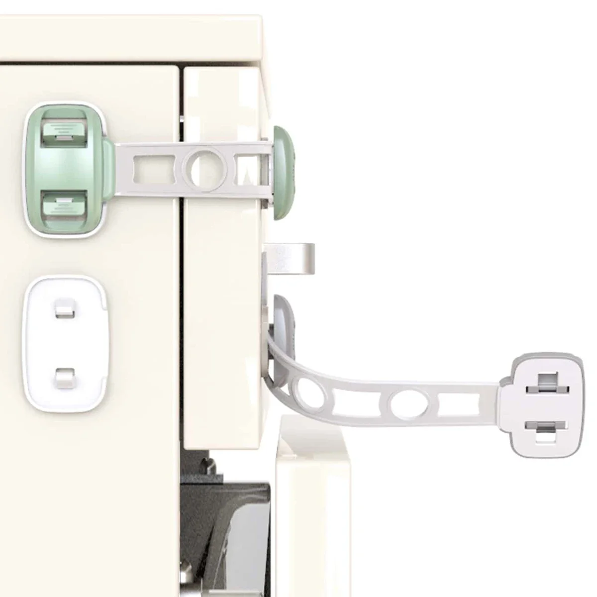 1 шт., замок для шкафа для защиты детей, самоклеящаяся длина, регулируемая пластиковая дверца холодильника для защиты детей (случайный цвет)
1 шт., замок для шкафа для защиты детей, самоклеящаяся длина, регулируемая пластиковая дверца холодильника для защиты детей (случайный цвет)