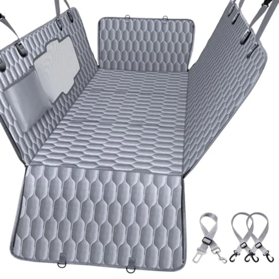 Back Seat Extender for Dogs - Supports 400lb Waterproof Dog Car Seat Cover Hard Bottom Detachable 600D Heavy Duty Scratch Proof
Back Seat Extender for Dogs - Supports 400lb Waterproof Dog Car Seat Cover Hard Bottom Detachable 600D Heavy Duty Scratch Proof