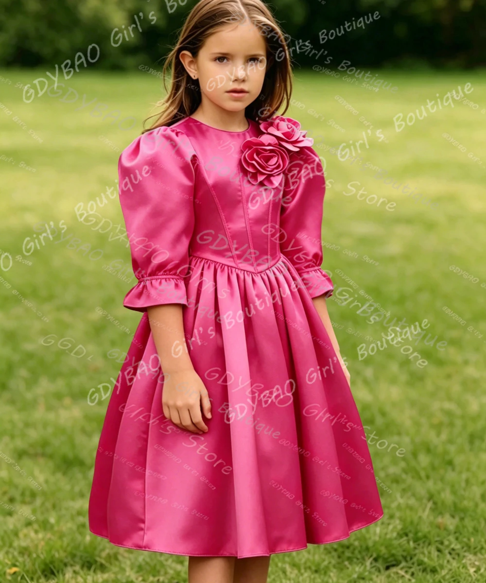 Flower Girl Dress for Wedding 2-14 Kids High Waist Puff Sleeve Princess Holy Communion Dress Elegant Customized Party Gown
Flower Girl Dress for Wedding 2-14 Kids High Waist Puff Sleeve Princess Holy Communion Dress Elegant Customized Party Gown