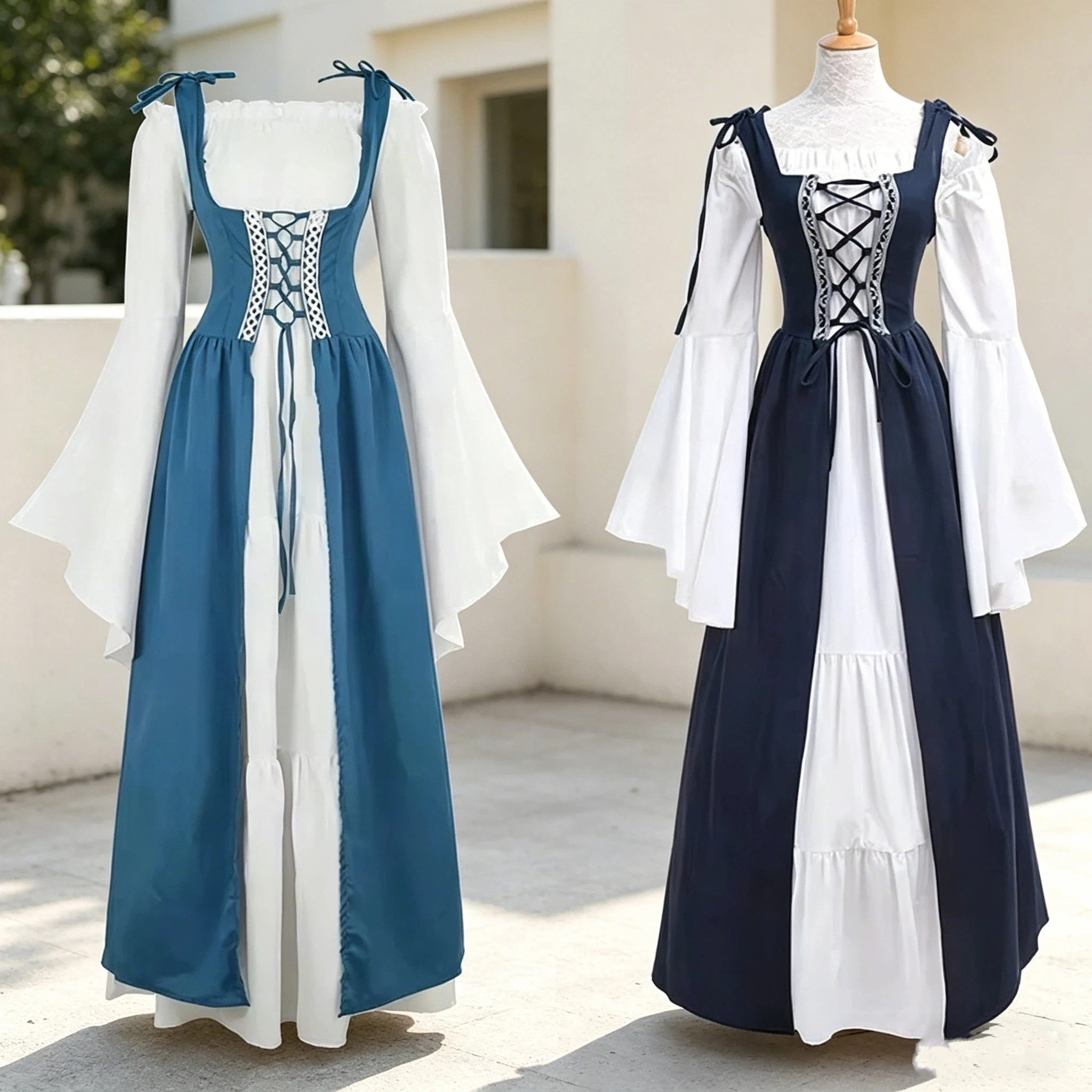 Renaissance Medieval Cosplay Dress For Adults Women Roman Costume Clothing Carnival Halloween Party Fancy Outfit Costumes
Renaissance Medieval Cosplay Dress For Adults Women Roman Costume Clothing Carnival Halloween Party Fancy Outfit Costumes