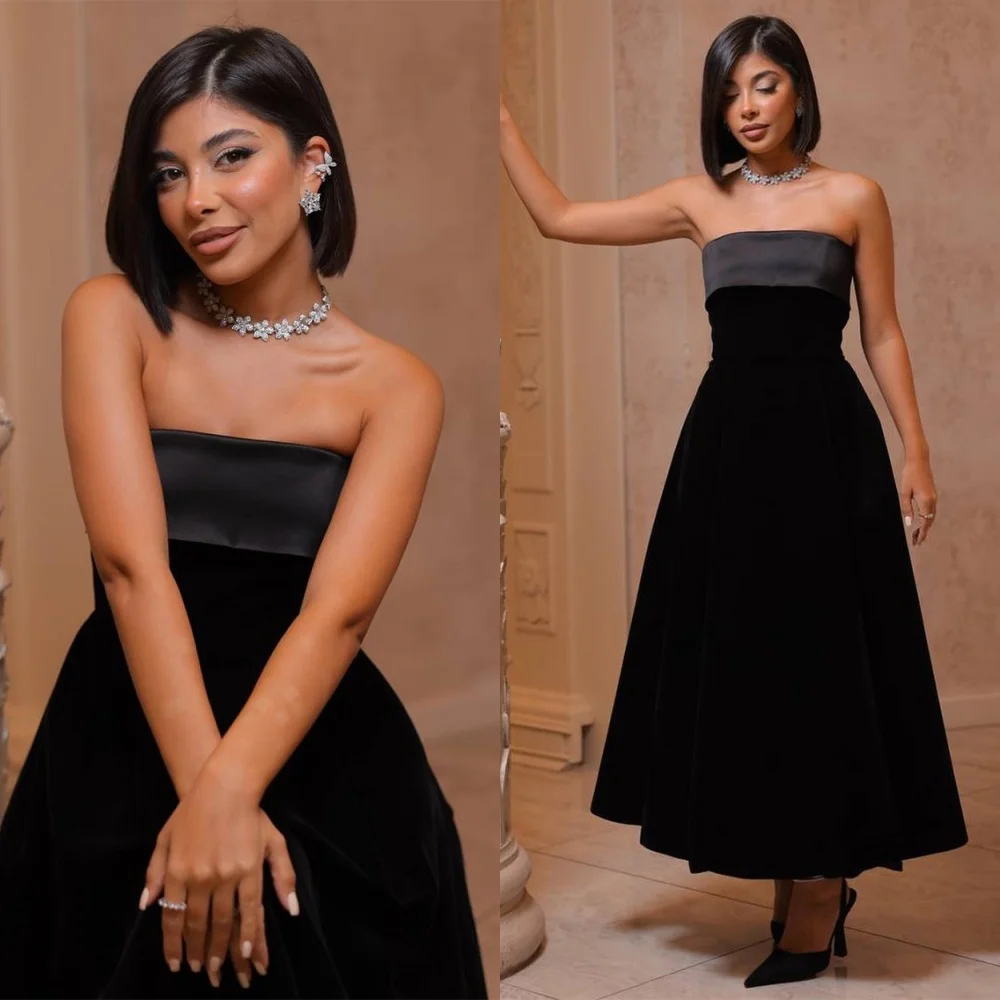 Customized High Quality Black Jersey Evening Dress Luxury Strapless Homecoming Dresses Exquisite Special Occasion Gowns
Customized High Quality Black Jersey Evening Dress Luxury Strapless Homecoming Dresses Exquisite Special Occasion Gowns