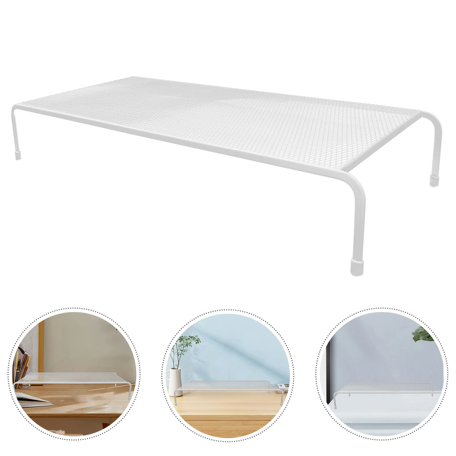 Monitor Stand Storage Shelf Rack Laptop Metal Printer Wrought Iron White Desktop Minimalist Art Computer Display Elevating Frame
Monitor Stand Storage Shelf Rack Laptop Metal Printer Wrought Iron White Desktop Minimalist Art Computer Display Elevating Frame