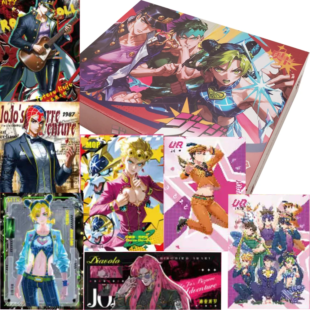 Inspirational Suspense Anime JoJo's Bizarre Adventure Collection Card Cartoon Premium Design Fashion Characters Exquisite Cards
Inspirational Suspense Anime JoJo's Bizarre Adventure Collection Card Cartoon Premium Design Fashion Characters Exquisite Cards
