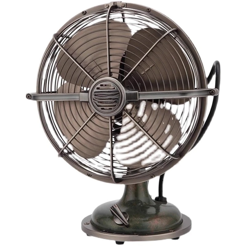 Retro industrial wind metal electric fan household air circulation fan desktop fan
Retro industrial wind metal electric fan household air circulation fan desktop fan