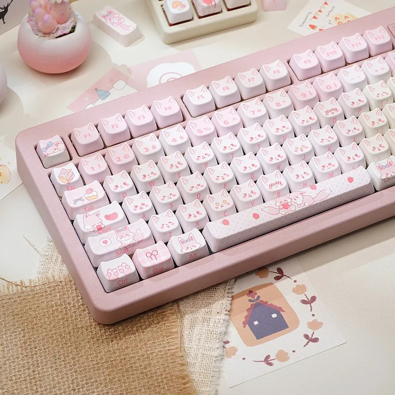 Dessert Fox Theme Keycaps Set Customization PBT Sublimation MAO Profile Keyboard Cap for Gaming Mechanical Keyboard Accessories
Dessert Fox Theme Keycaps Set Customization PBT Sublimation MAO Profile Keyboard Cap for Gaming Mechanical Keyboard Accessories