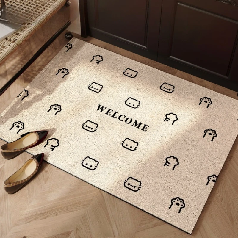 Dirt Resistant PVC Silk Ring Door Mat Ins Wind Home Entrance Door Foot Pad Water-absorbing Non-slip Floor Mats 발매트
Dirt Resistant PVC Silk Ring Door Mat Ins Wind Home Entrance Door Foot Pad Water-absorbing Non-slip Floor Mats 발매트
