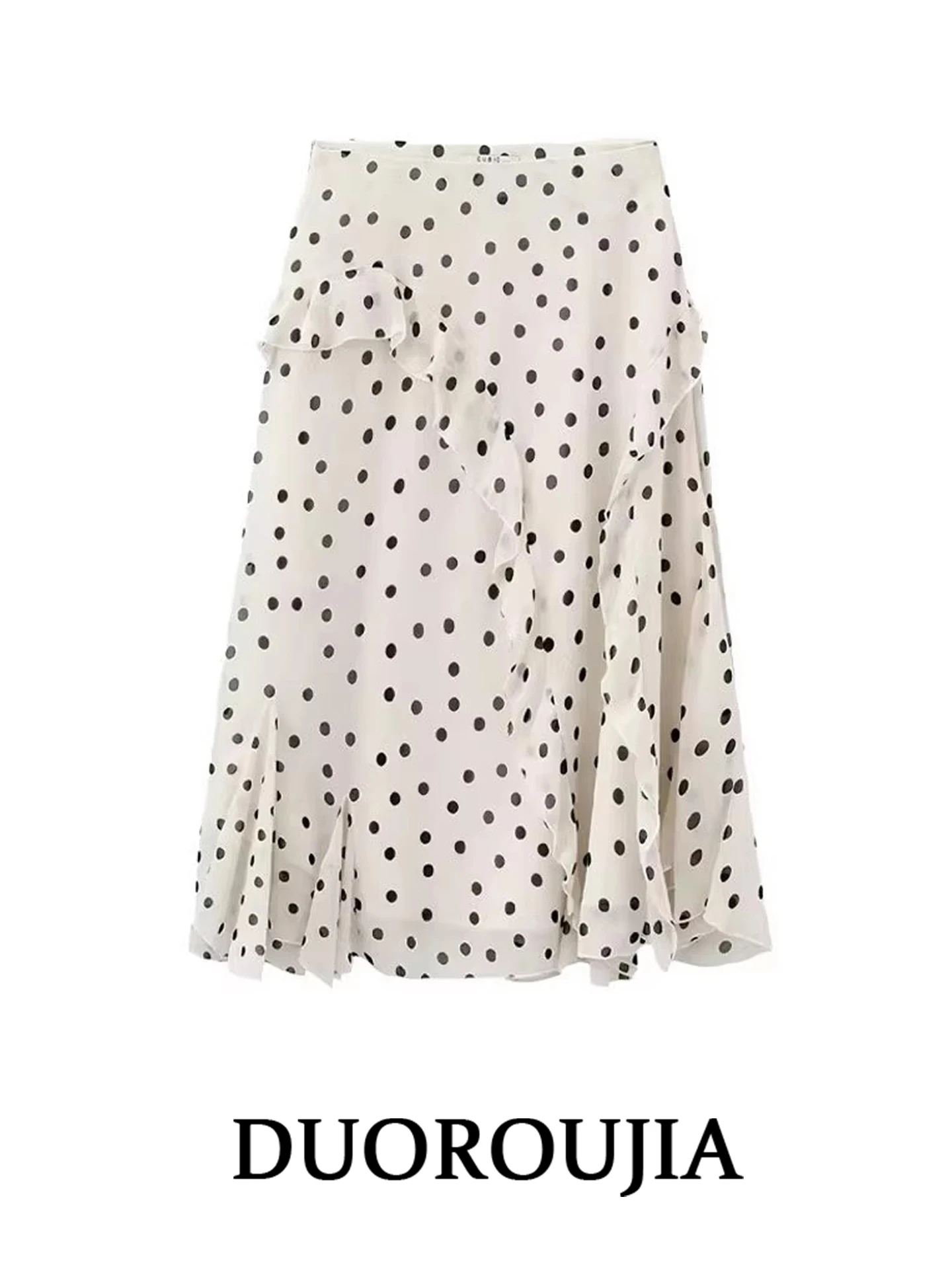 Duor plus Size Korean Design Polka Dot Halter Skirt Women's Casual Summer Slimming Midi Skirt High Waist A-Line Short Dress
Duor plus Size Korean Design Polka Dot Halter Skirt Women's Casual Summer Slimming Midi Skirt High Waist A-Line Short Dress