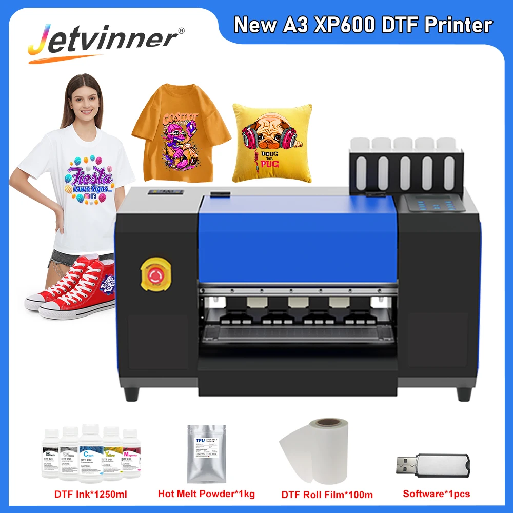 Принтер A3 DTF для принтера Epson XP600 DTF, принтер для печати на футболках с рулонным питателем для принтера одежды
Принтер A3 DTF для принтера Epson XP600 DTF, принтер для печати на футболках с рулонным питателем для принтера одежды