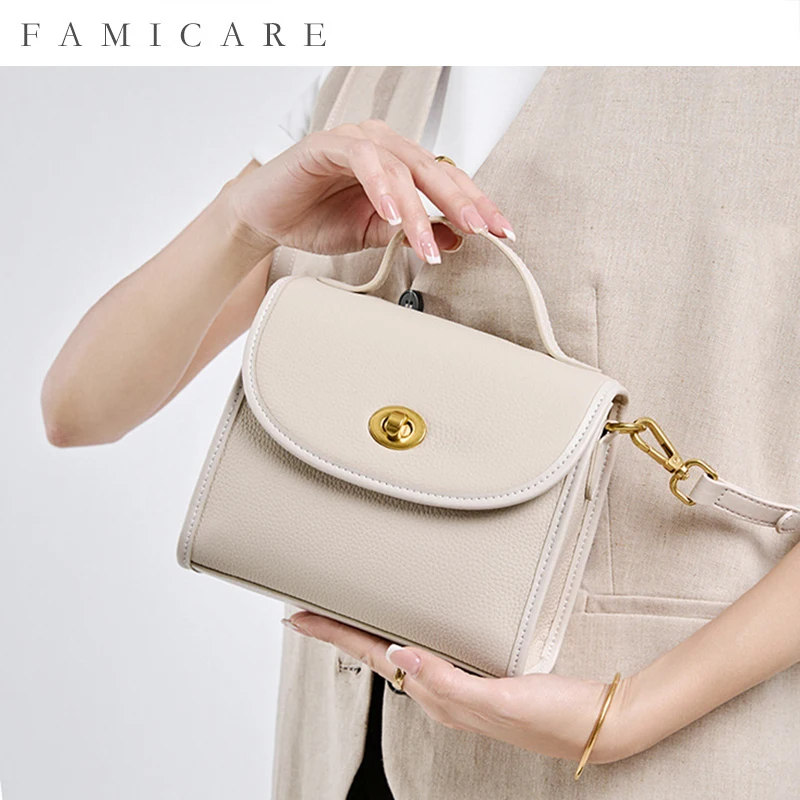 Genuine Leather Women's Bag 2024 New Light Luxury Head Layer Cowhide Retro Small Square Handbag Leisure Single Shoulder Pack
Genuine Leather Women's Bag 2024 New Light Luxury Head Layer Cowhide Retro Small Square Handbag Leisure Single Shoulder Pack