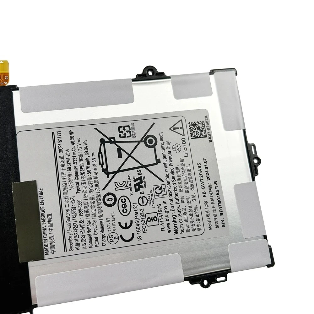Laptop Battery EB-BW720ABA EB-BW720ABE for Samsung Book 12 SM-W720 Chromebook Titan V2 XE520QAB XE521QA SM-W727V EB-BW720ABS
Laptop Battery EB-BW720ABA EB-BW720ABE for Samsung Book 12 SM-W720 Chromebook Titan V2 XE520QAB XE521QA SM-W727V EB-BW720ABS