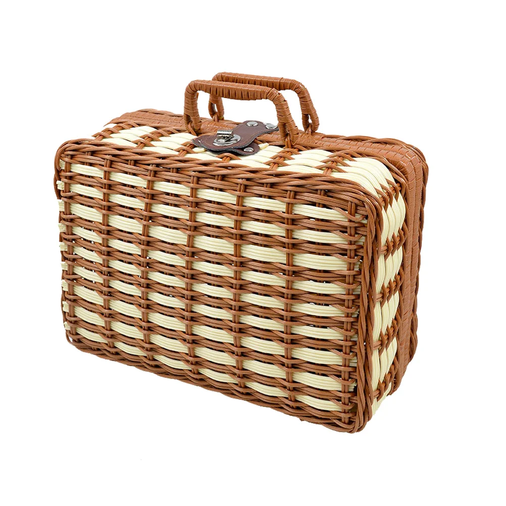 Handwoven 30x21x12cm Basket Woven Woven Suitcase Baskets Vintage Case Home Case Retro Storage Box Office Storage
Handwoven 30x21x12cm Basket Woven Woven Suitcase Baskets Vintage Case Home Case Retro Storage Box Office Storage