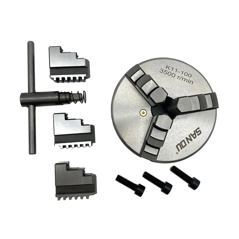100mm Lathe Chuck SANOU 3 Jaw Lathe Chuck K11-100 Self-Centering Lathe Chuck Manual Scroll Chuck
100mm Lathe Chuck SANOU 3 Jaw Lathe Chuck K11-100 Self-Centering Lathe Chuck Manual Scroll Chuck