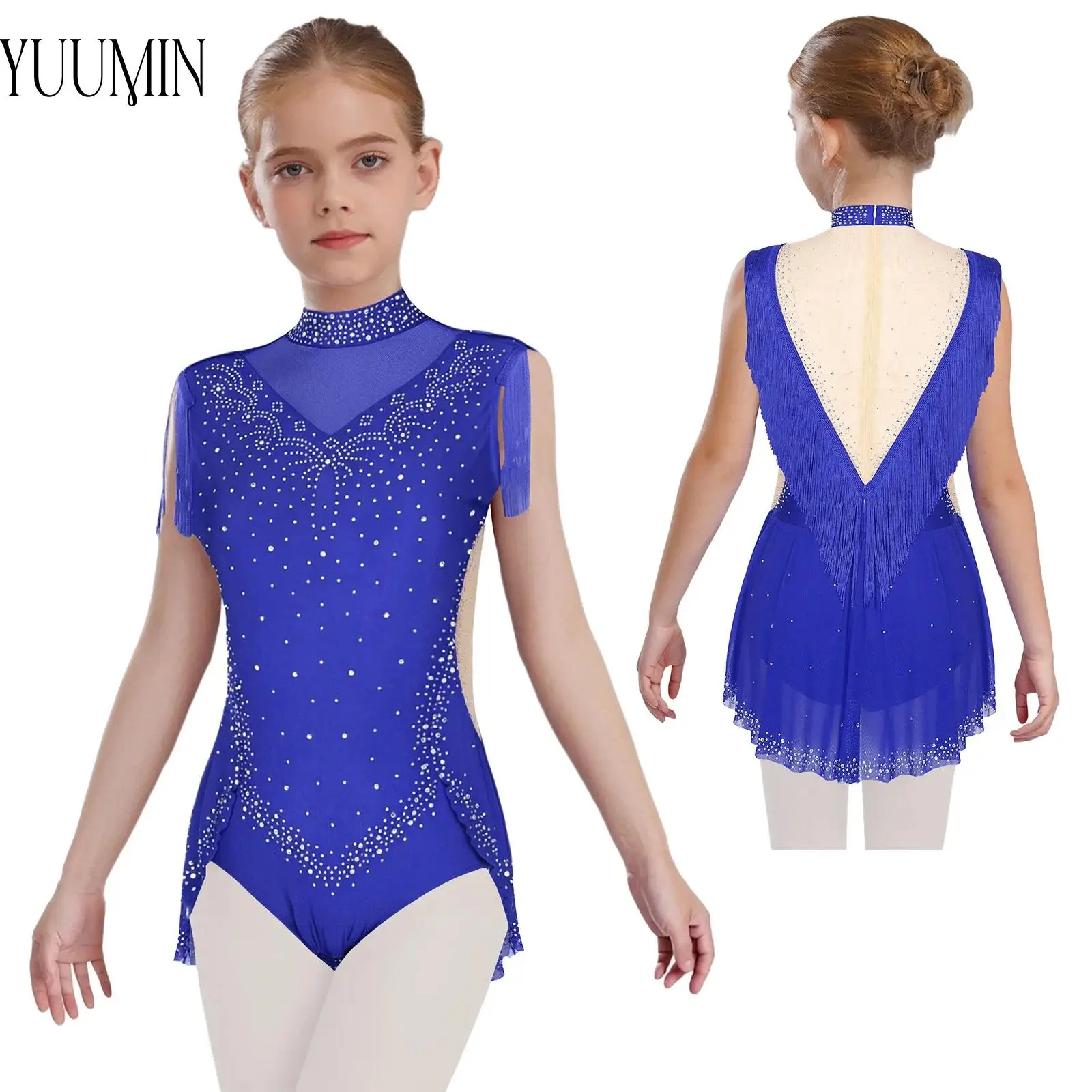 Girls Latin Dance Leotard for Kid Glittery Rhinestones Sleeveless Gymnastics Bodysuit Performance Party Ballet Lyrical Dancewear
Girls Latin Dance Leotard for Kid Glittery Rhinestones Sleeveless Gymnastics Bodysuit Performance Party Ballet Lyrical Dancewear