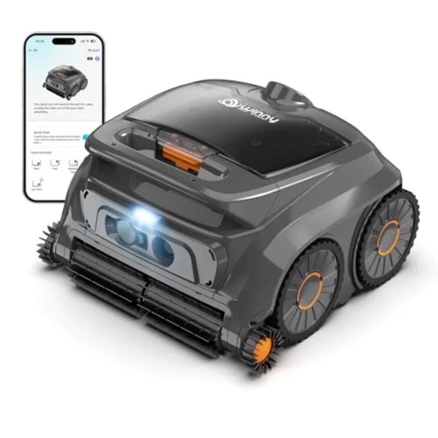 Winny B1 Cordless Robotic Pool Cleaner for Above Ground Inground Pools, Gray Orange, ABS Plastic, 120-Min Runtime Floor Wall Cl
Winny B1 Cordless Robotic Pool Cleaner for Above Ground Inground Pools, Gray Orange, ABS Plastic, 120-Min Runtime Floor Wall Cl