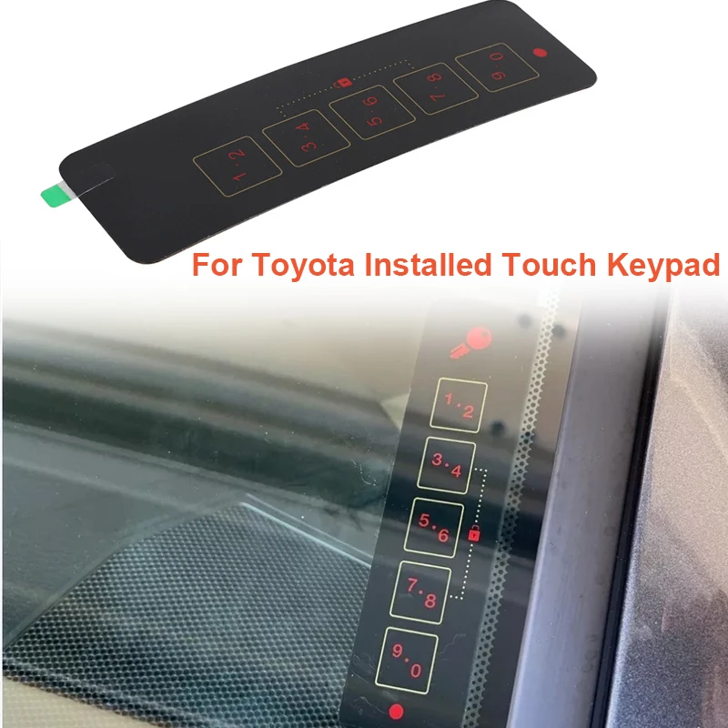 For Toyota Installed Touch Keypad Replacement Stickers - Part 00016-00506 Touch Keypad Sticker Cover
For Toyota Installed Touch Keypad Replacement Stickers - Part 00016-00506 Touch Keypad Sticker Cover