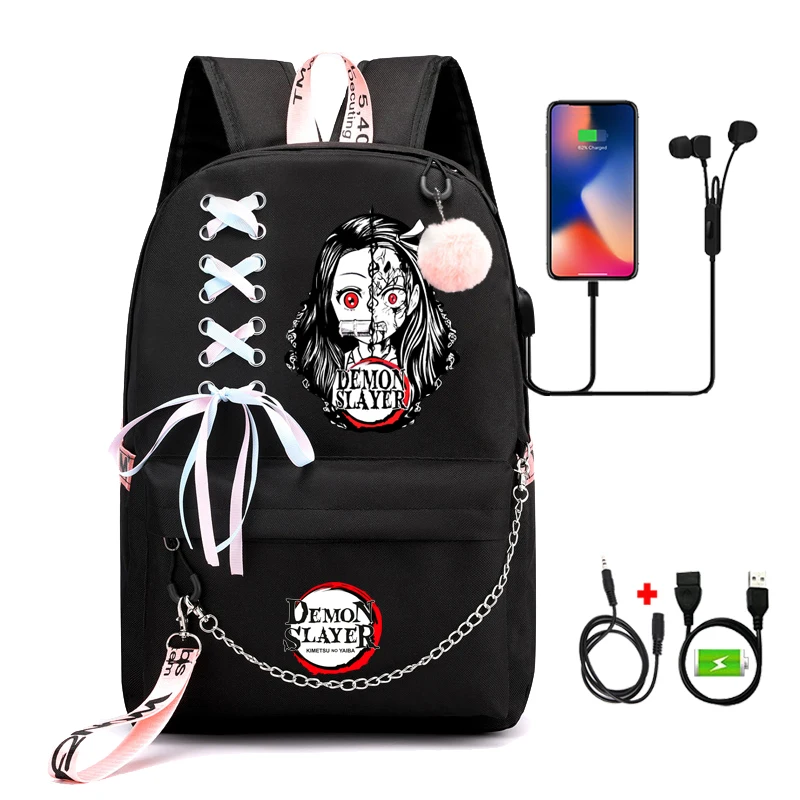 Canvas Back To School Backpack Girls Student Child Kawaii Gifts Anime Demon Layer Backpack Women Large Capacity Usb Laptop Bags
Canvas Back To School Backpack Girls Student Child Kawaii Gifts Anime Demon Layer Backpack Women Large Capacity Usb Laptop Bags