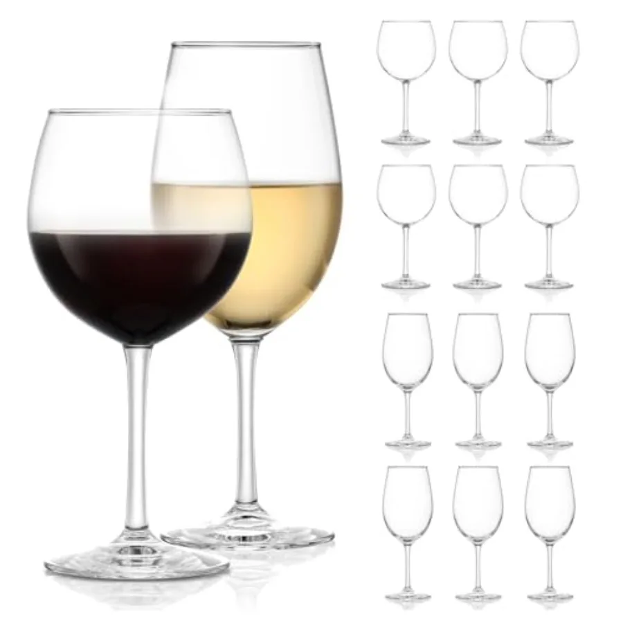 Vineyard Reserve Wine Glass Set of 12, Red and White Clear Wine Glasses, Merlot, Bordeaux, Chardonnay Gifts, Lead-Free Stemware
Vineyard Reserve Wine Glass Set of 12, Red and White Clear Wine Glasses, Merlot, Bordeaux, Chardonnay Gifts, Lead-Free Stemware