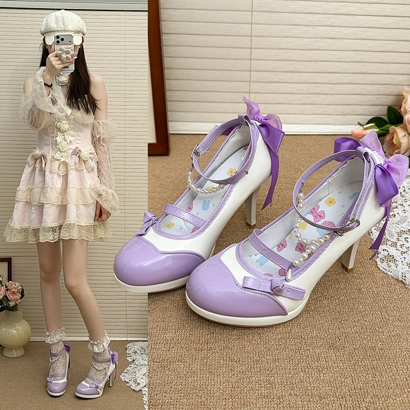 2026 Lady Bowknot High Heels - Versatile Lolita Style Basic Shoe
2026 Lady Bowknot High Heels - Versatile Lolita Style Basic Shoe