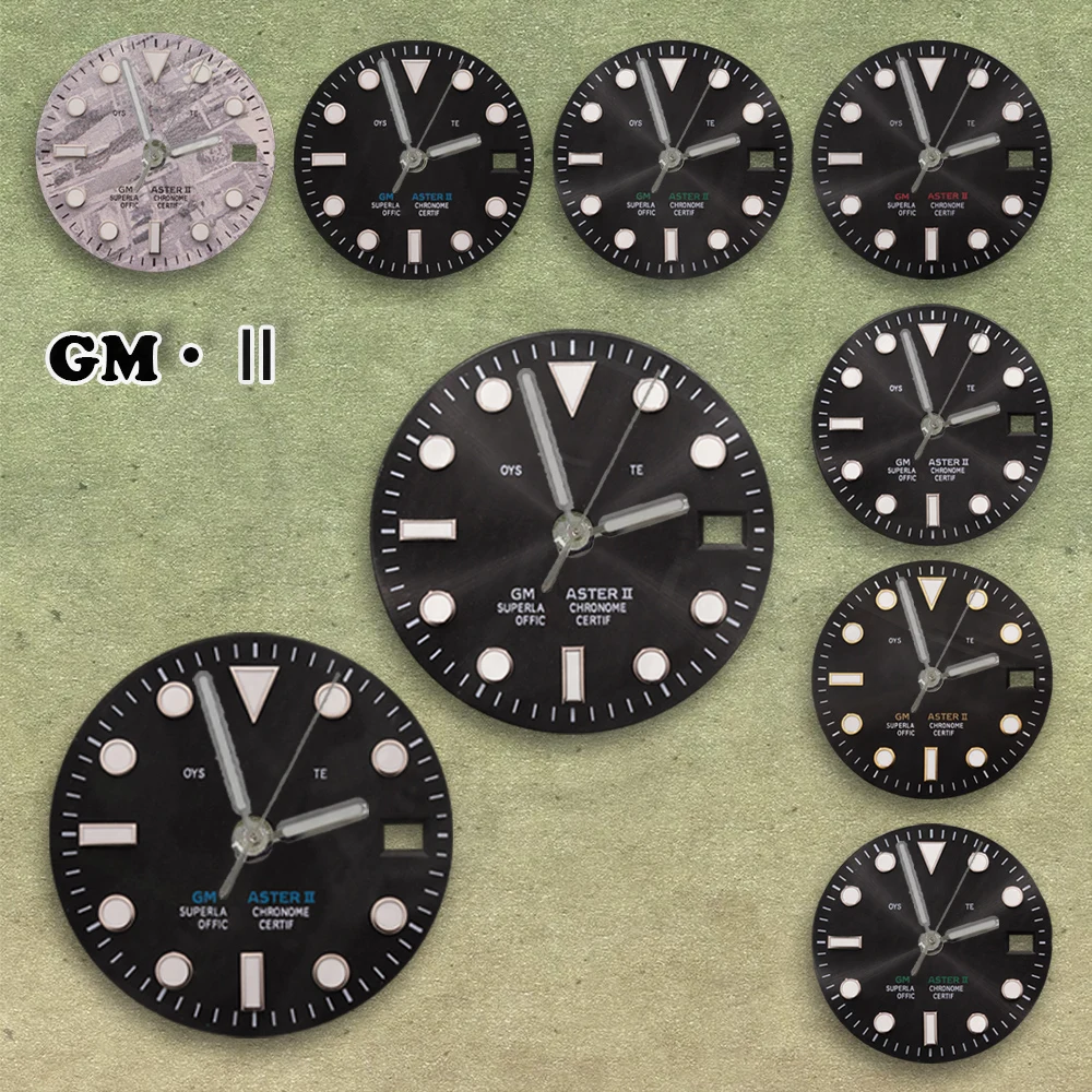NG Hot selling S Logo 28.5mm Meteorite GMT Dial Fit NH34 Movement Ice Blue Luminous Watch Modification Accessories Repair tools
NG Hot selling S Logo 28.5mm Meteorite GMT Dial Fit NH34 Movement Ice Blue Luminous Watch Modification Accessories Repair tools
