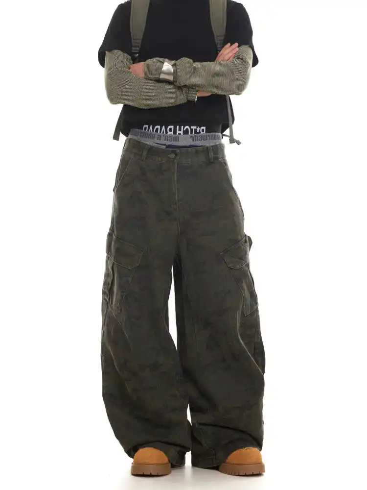 Military Green Womens Jeans High Waist Vintage Straight Baggy Y2K Denim Pants Hip Hop American Fashion Wide Leg Denim Trouser
Military Green Womens Jeans High Waist Vintage Straight Baggy Y2K Denim Pants Hip Hop American Fashion Wide Leg Denim Trouser