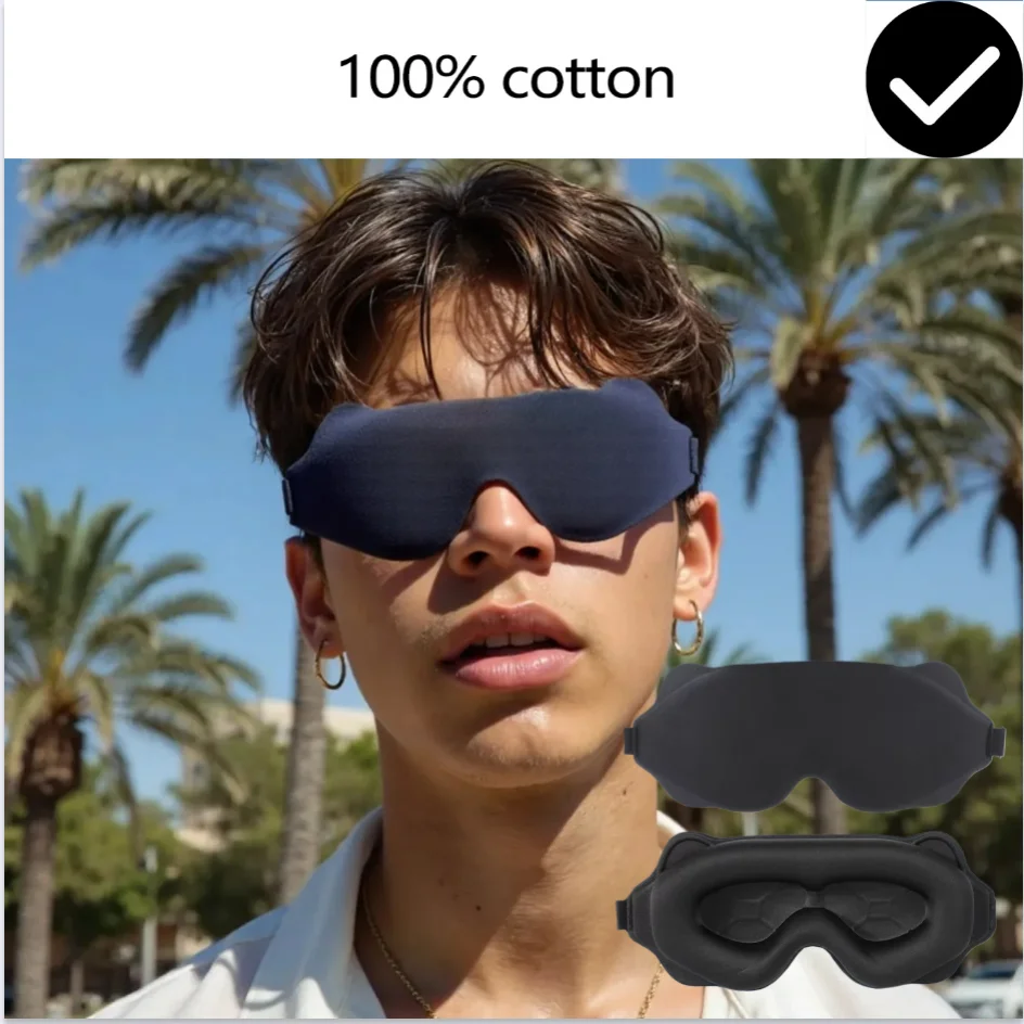 3D Sleeping Mask Block Out Light Sleep Mask For Eyes Soft Sleeping Aid Eye Mask for Travel Eyeshade Night Breathable Slaapmasker
3D Sleeping Mask Block Out Light Sleep Mask For Eyes Soft Sleeping Aid Eye Mask for Travel Eyeshade Night Breathable Slaapmasker
