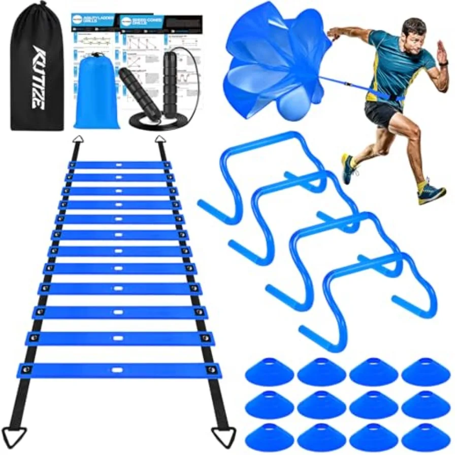Agility Training Equipment, Soccer Training Equipment, Agility Speed Training Set for Kid Youth Adult, 20FT Agility Ladder, 4 H
Agility Training Equipment, Soccer Training Equipment, Agility Speed Training Set for Kid Youth Adult, 20FT Agility Ladder, 4 H